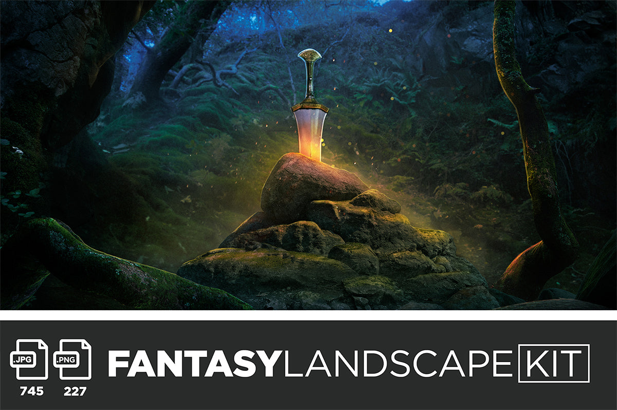 Fantasy Landscape Kit – Photoshop Scene Kit