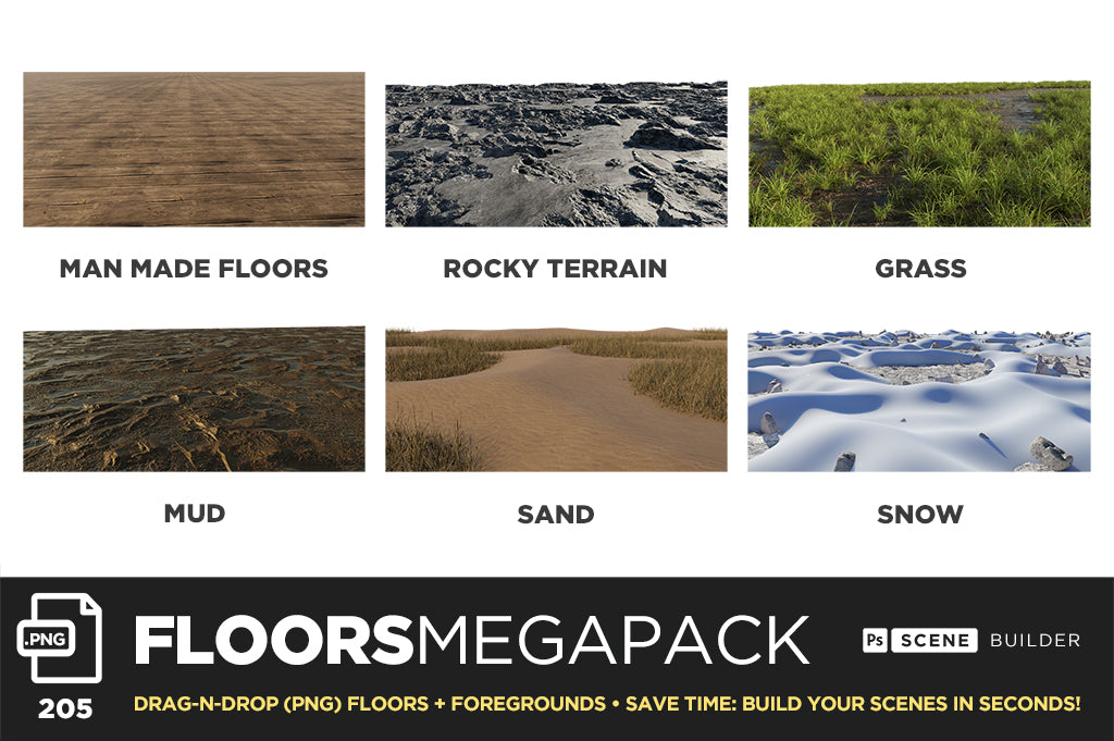Floor Bundle - Photoshop Scene Kit