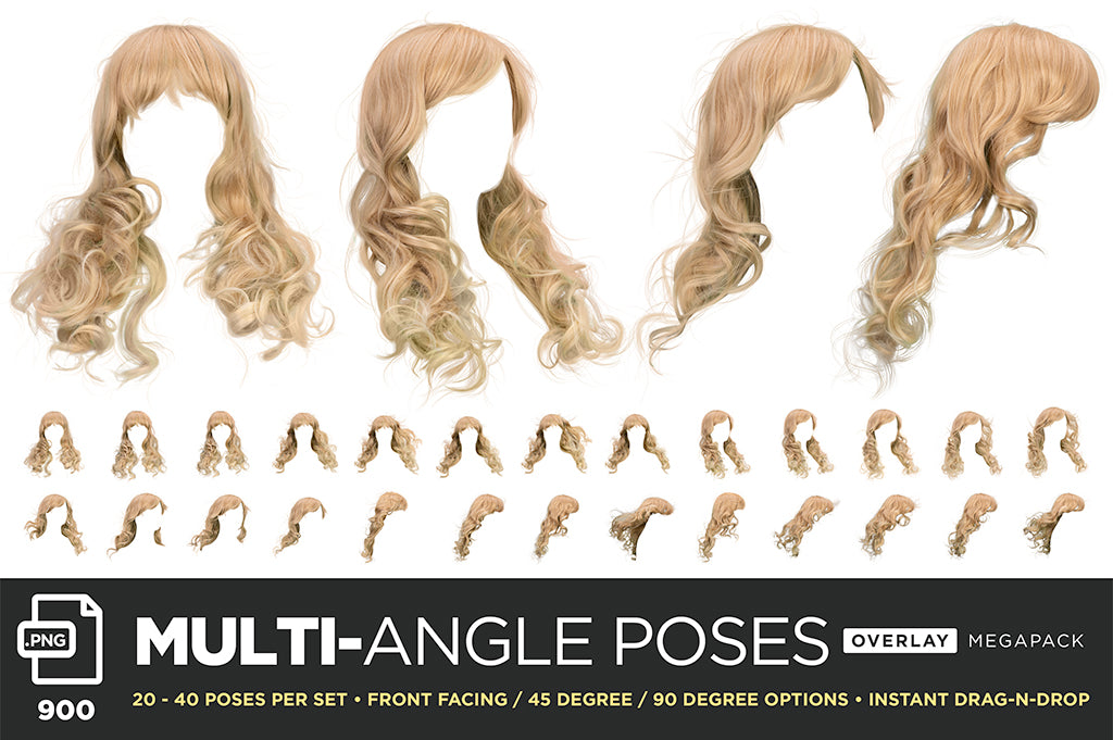 INSTANT Hair Kit – Overlay MEGAPACK