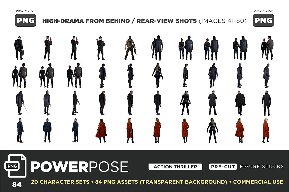POWER POSE (PNG) Figures – THE COMPLETE COLLECTION