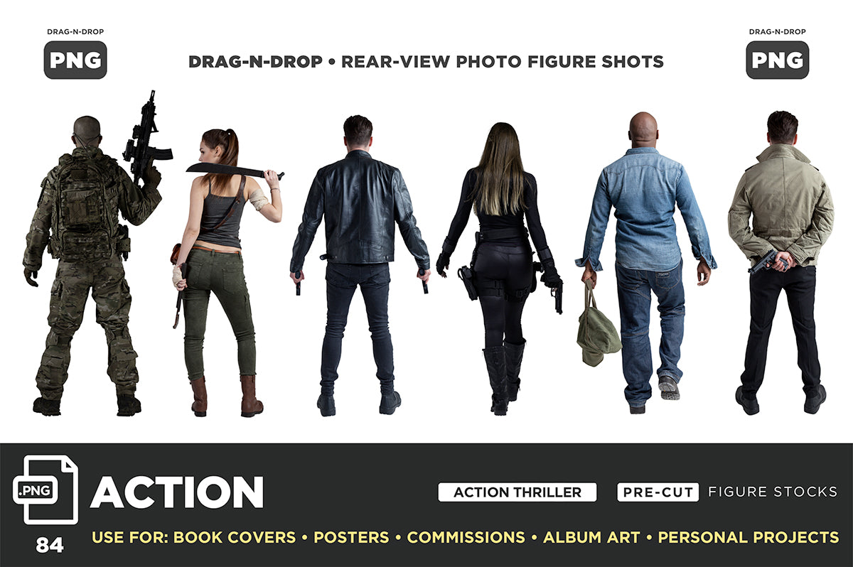 Action Thriller (PNG) POWER POSE BUNDLE