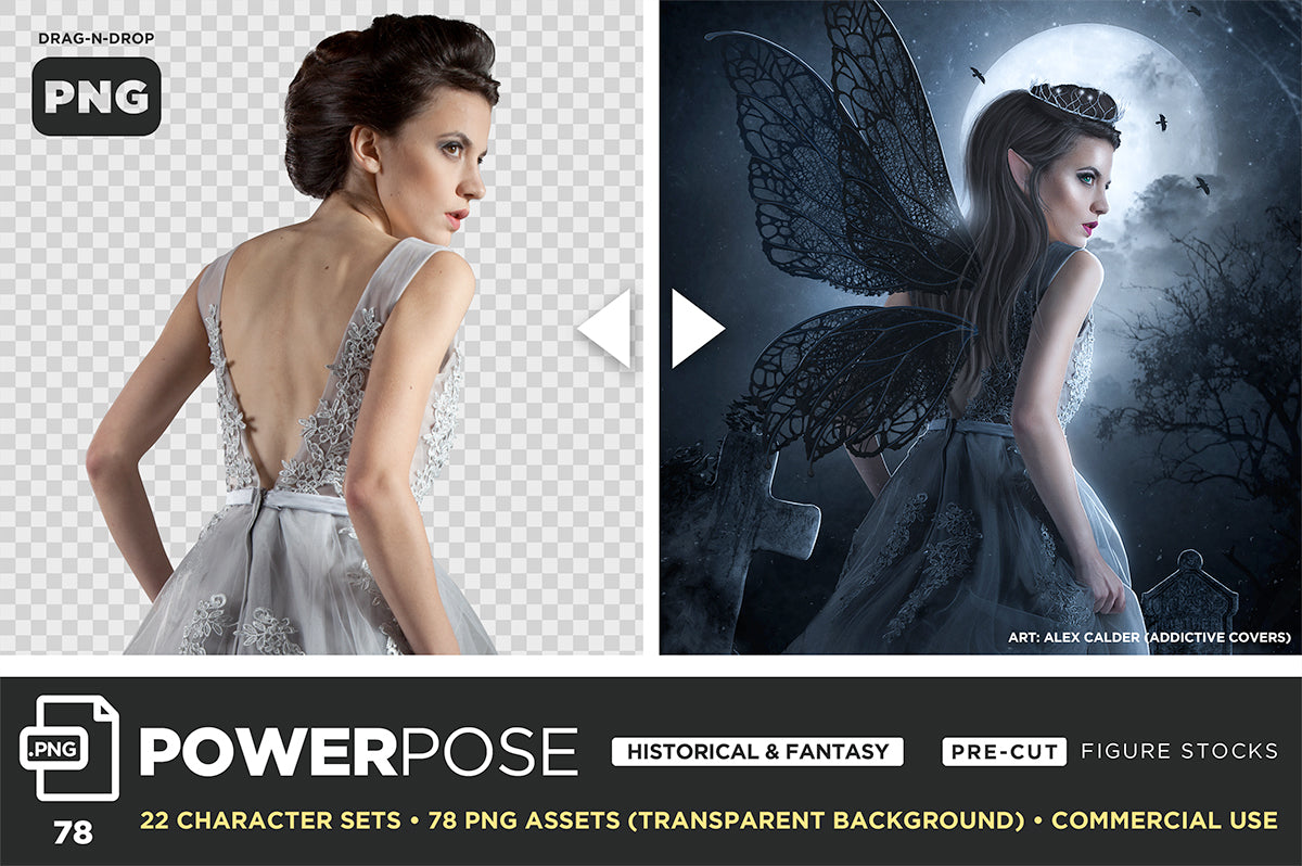 Historical & Fantasy (PNG) POWER POSE BUNDLE