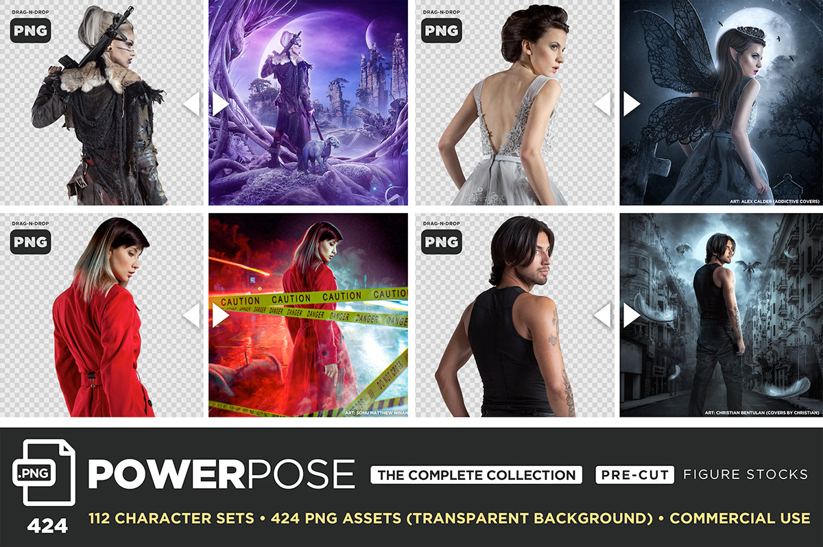 POWER POSE (PNG) Figures – THE COMPLETE COLLECTION