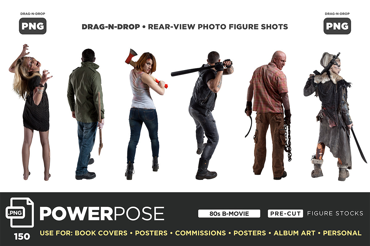Horror & SciFi (PNG) POWER POSE BUNDLE