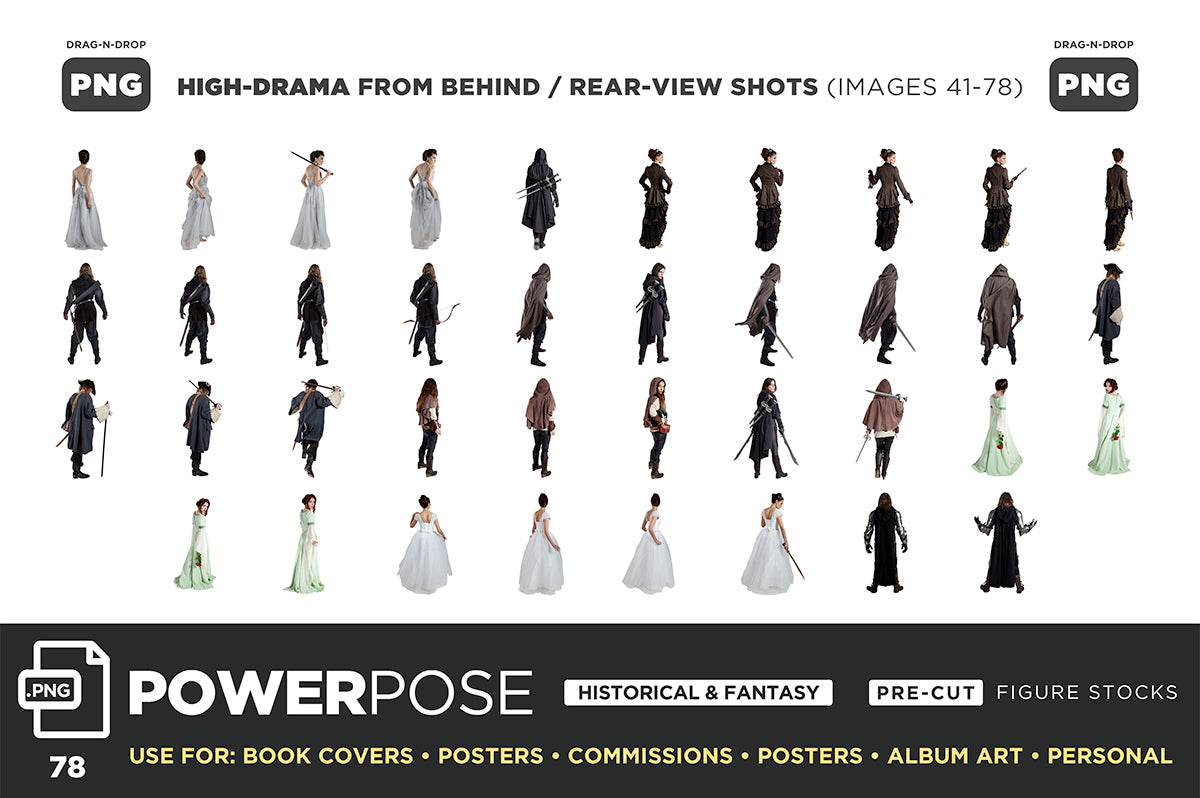 POWER POSE (PNG) Figures – THE COMPLETE COLLECTION