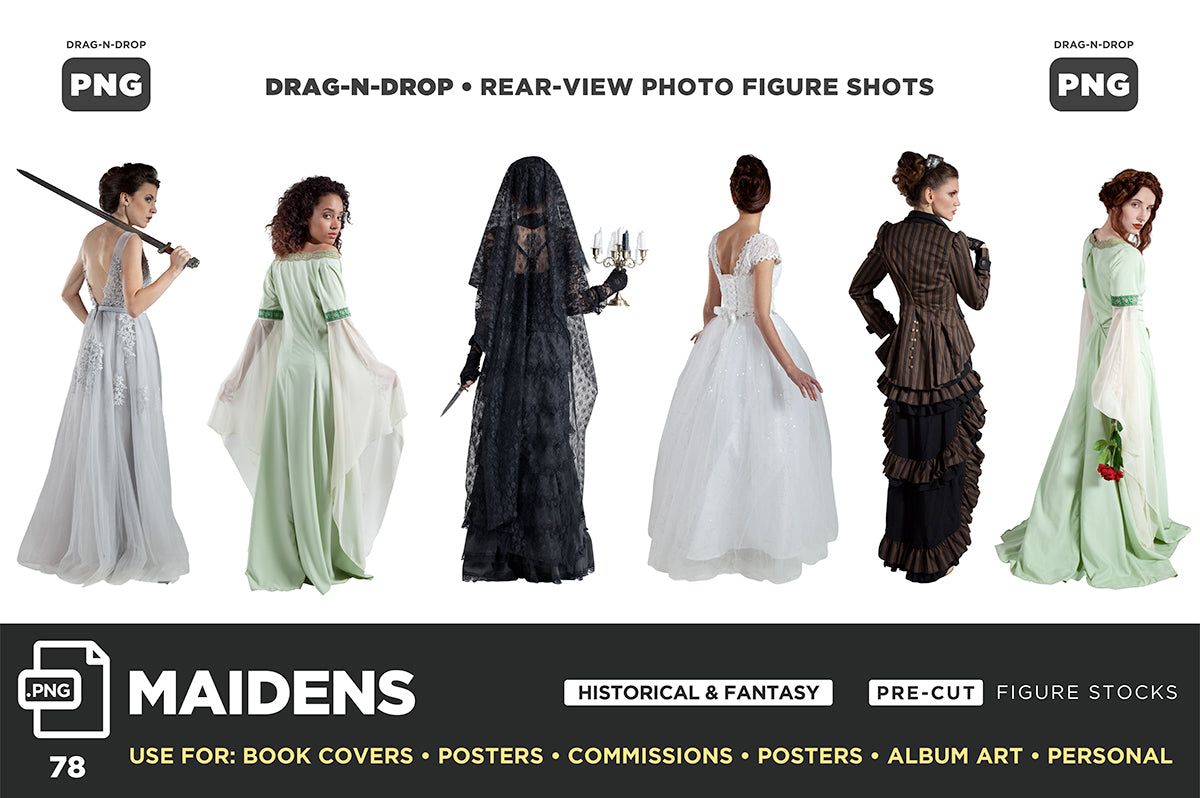 Historical & Fantasy (PNG) POWER POSE BUNDLE