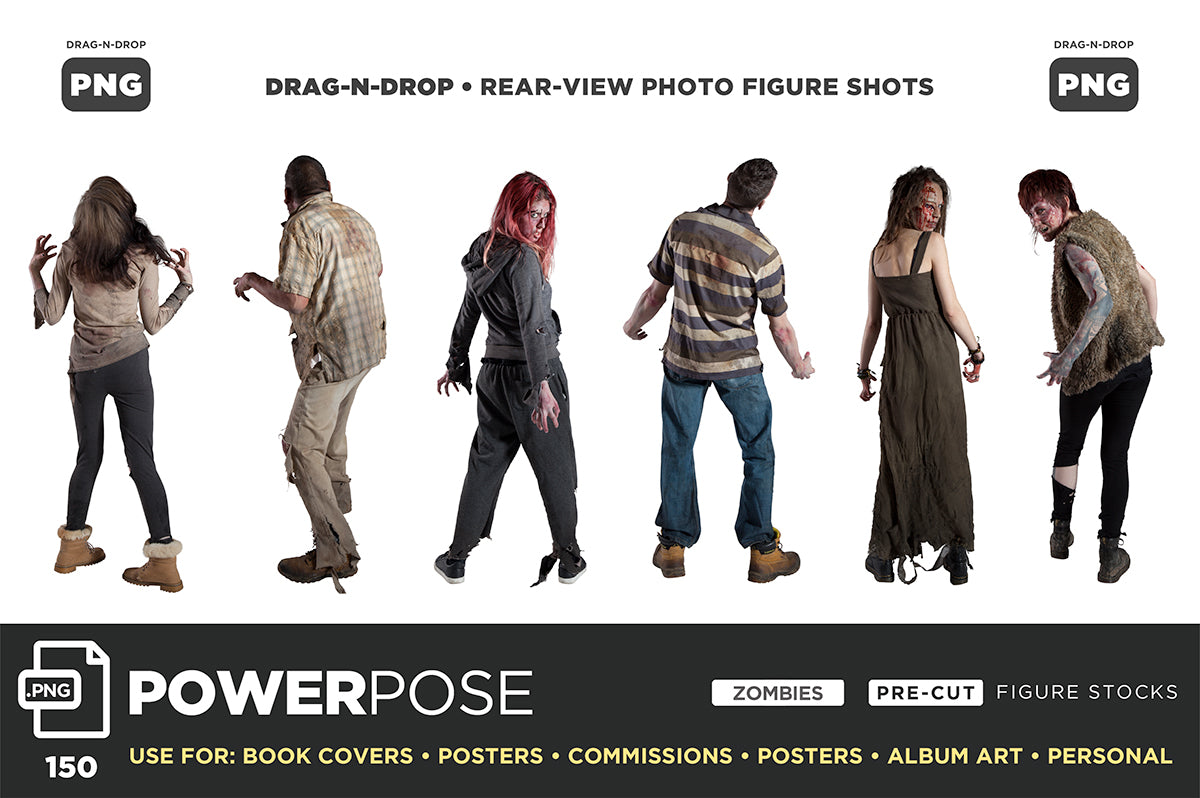 Horror & SciFi (PNG) POWER POSE BUNDLE