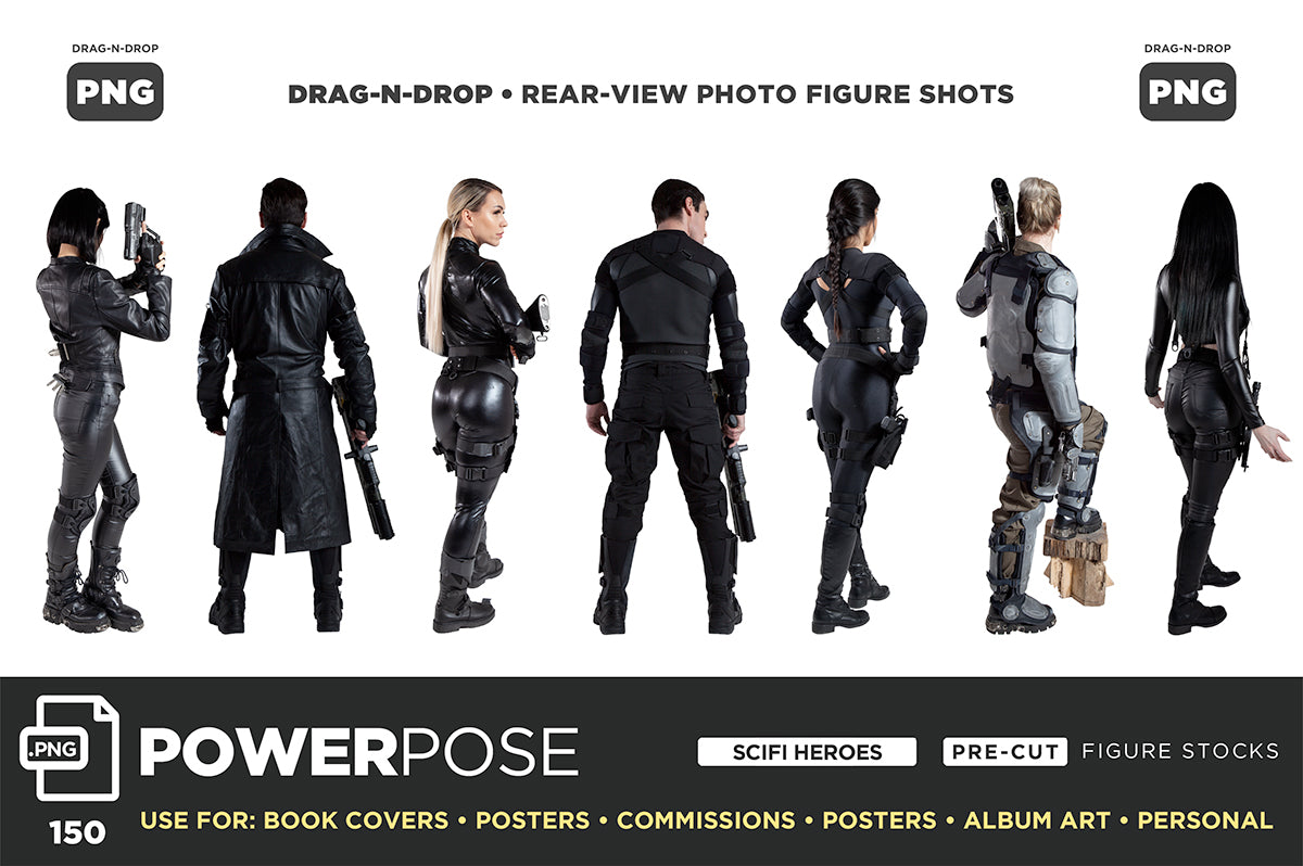 Horror & SciFi (PNG) POWER POSE BUNDLE