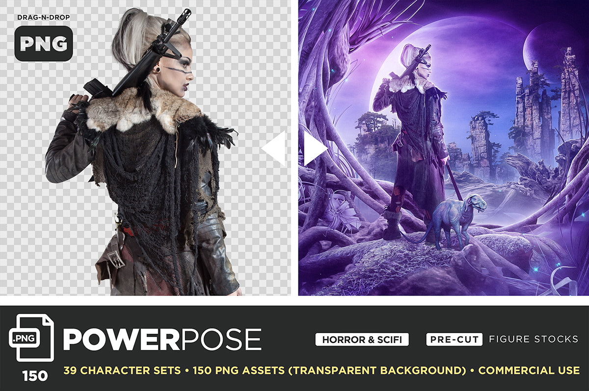 Horror & SciFi (PNG) POWER POSE BUNDLE