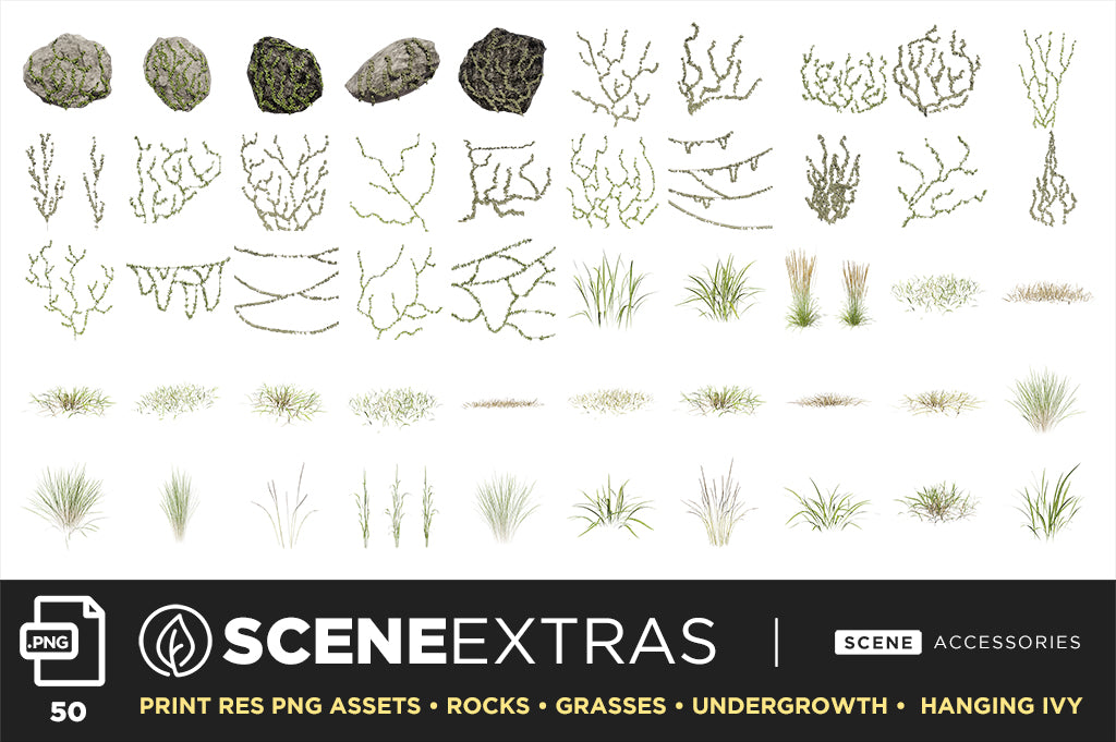 Tree + Foliage – Photoshop Scene Kit