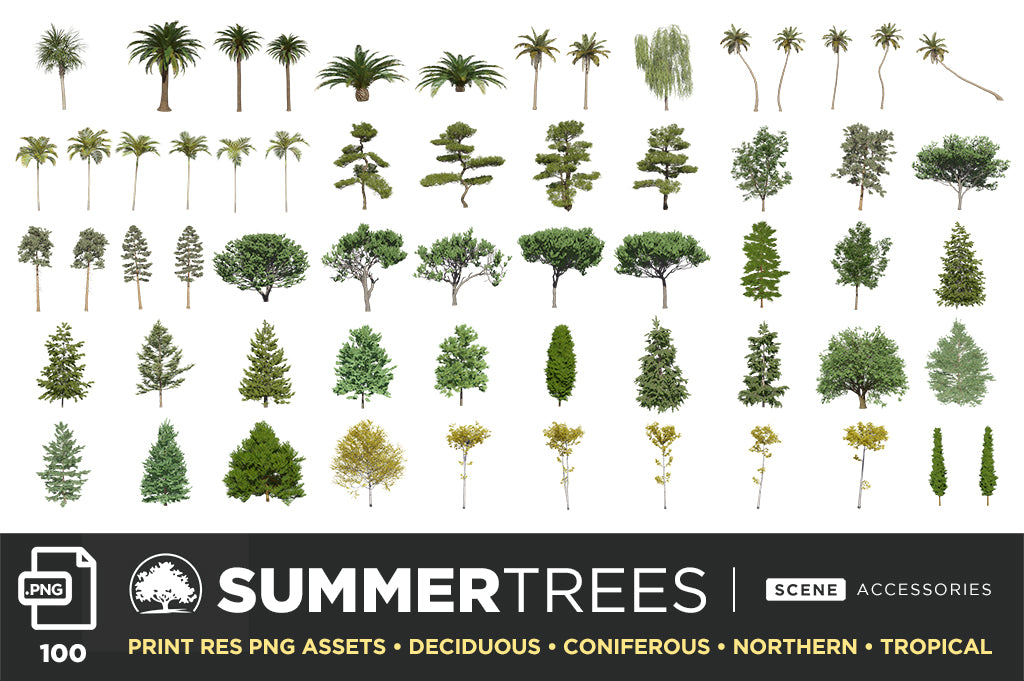 Tree + Foliage – Photoshop Scene Kit