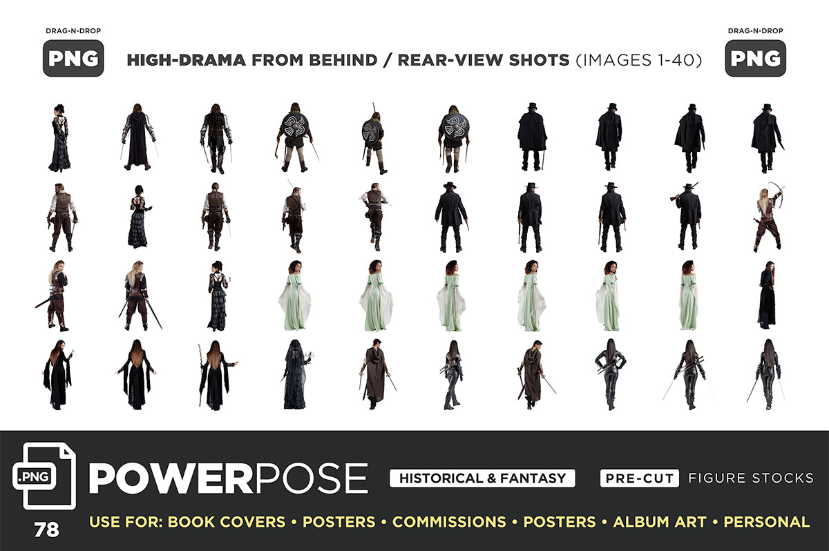 POWER POSE (PNG) Figures – THE COMPLETE COLLECTION