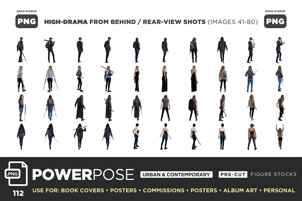 Urban & Contemporary (PNG) POWER POSE BUNDLE