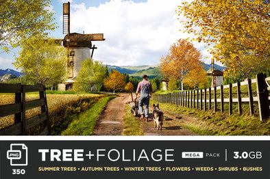 Tree + Foliage – Photoshop Scene Kit